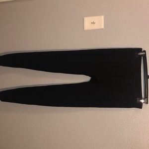 Black velvet like leggings